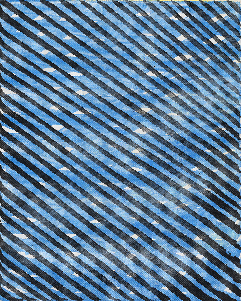 Nikola Dimitrov, Winterreise, 2023, Pigmente, Bindemittel auf Leinwand, 25 × 20 cm